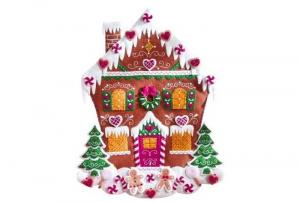 Jul leksaker med sina egna händer: pepparkakshus gjorda av filt