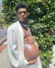 Rapparen Lil Nas X arrangerade en gravid fotografering