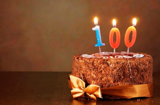 I dagens värld fira 100-årsdagen är ganska verklig (foto källa: shutterstock.com)
