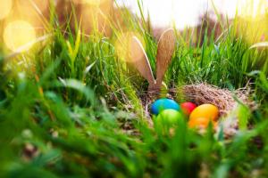 Hur man förklarar för ditt barn betydelsen av påskharen och färgade ägg
