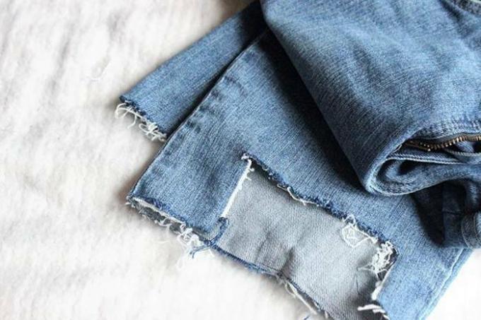 Konvertera gamla jeans till nya: detaljerade instruktioner
