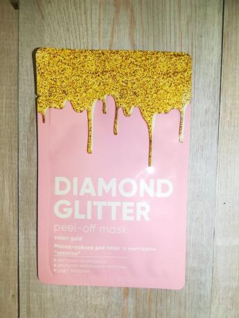Diamond glitter avdragbara rengörande mask film mask färg guld