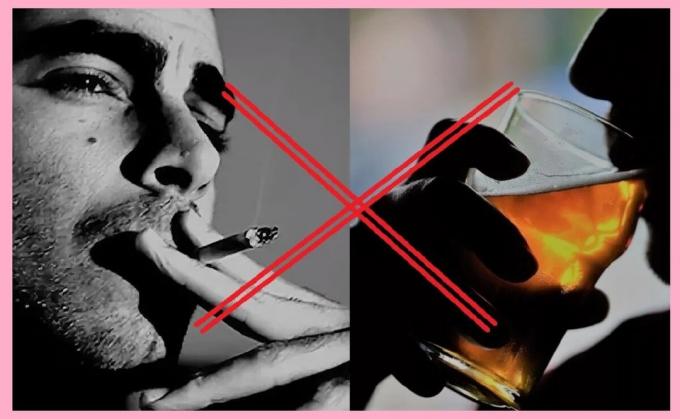 Limit dåliga vanor (rökning cigaretter och alkoholhaltiga drycker)